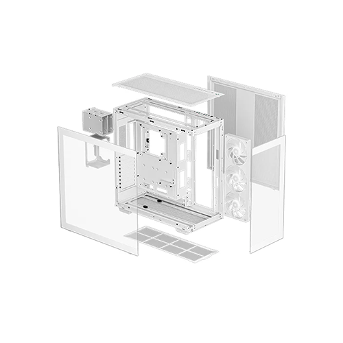 ქეისი - Deep Cool CH780 WH White - 3x140 Fan ARGB