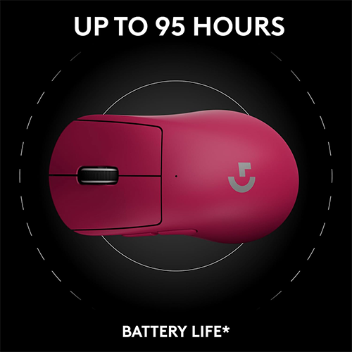 უკაბელო ტენვადი მაუსი - Logitech G Pro X Superlight 2 Dex Pink Rechargeable WL