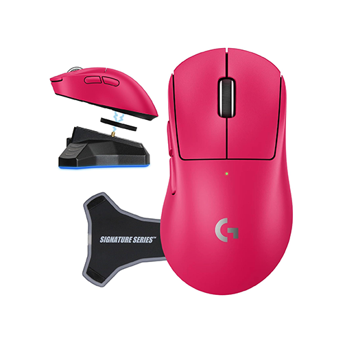 უკაბელო ტენვადი მაუსი - Logitech G Pro X Superlight 2 Dex Pink Rechargeable WL