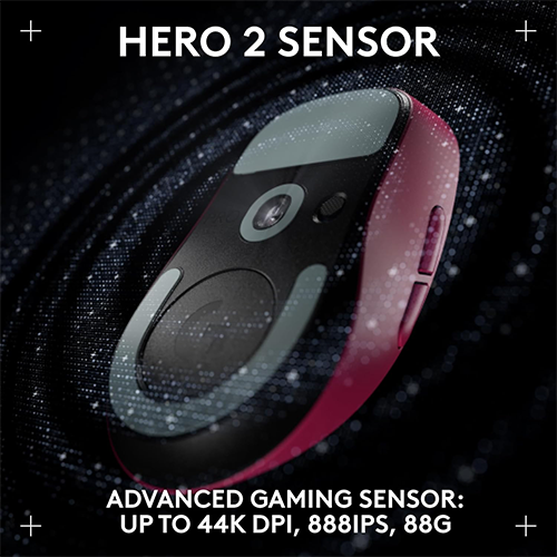 უკაბელო ტენვადი მაუსი - Logitech G Pro X Superlight 2 Dex Pink Rechargeable WL