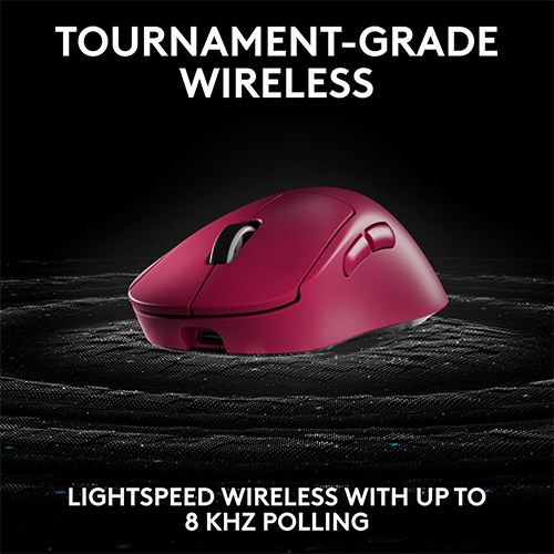 უკაბელო ტენვადი მაუსი - Logitech G Pro X Superlight 2 Dex Pink Rechargeable WL