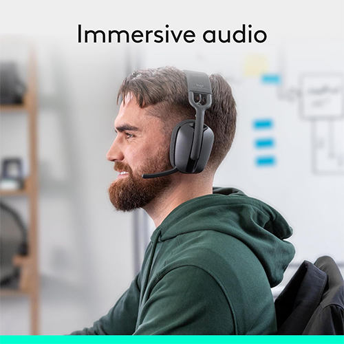 უკაბელო Bluetooth ყურსასმენი - Logitech Zone Vibe 100 Graphite Standalone BT