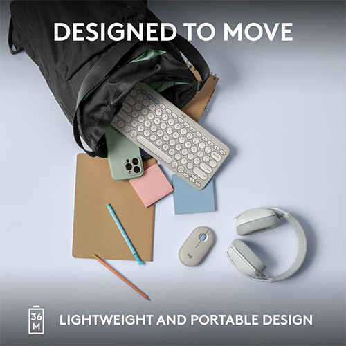 უკაბელო კლავიატურა - Logitech K380 White BT