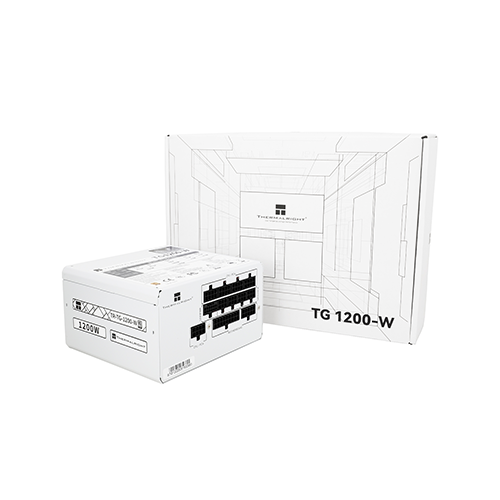 კვების ბლოკი - Thermal Right TG-1200 1200 Watt 80 Plus Gold Full Modular White