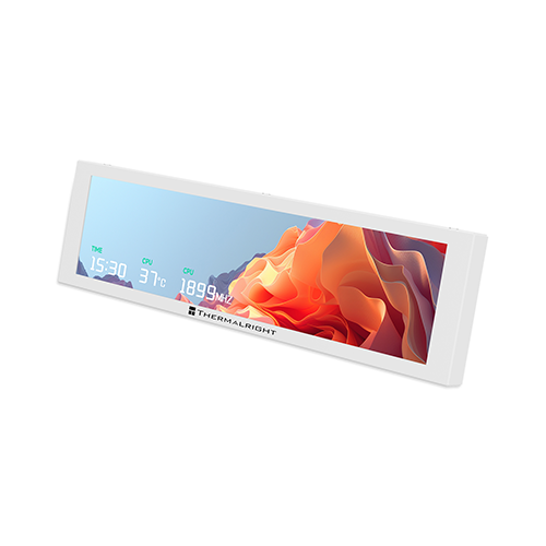 ქეისის მონიტორი - Thermal Right Trofeo Vision 360 ARGB White 9.16 LCD
