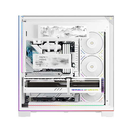 ქეისის მონიტორი - Thermal Right Trofeo Vision 360 ARGB White 9.16 LCD