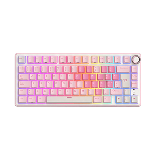 მექანიკური კლავიატურა - Royal Kludge R75-PM-XW Pink Melody