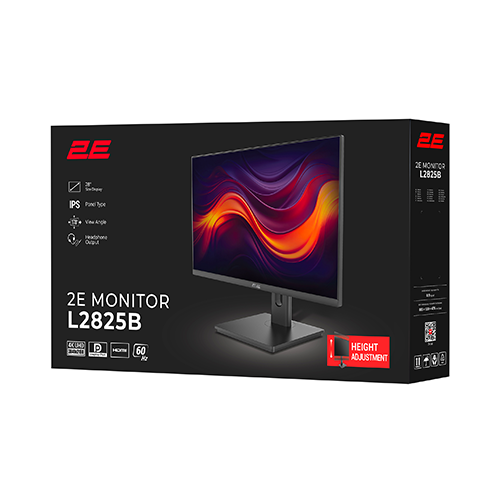მონიტორი - 2E L2825B - 28 Inch / 4K / IPS / 60 Hz / 5 Ms