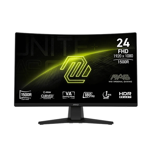 რკალური მონიტორი - Msi Mag 242C - 23.6 Inch / FHD / VA / 180 Hz / 1 Ms