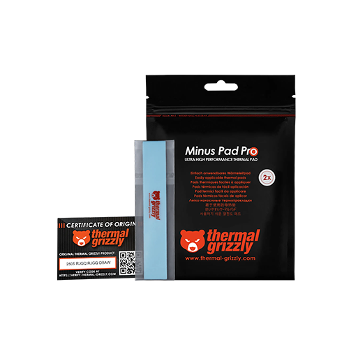 თერმო ბალიში - Thermall Grizzly Minus Pad Pro 2x 1.5 mm 120x20 mm