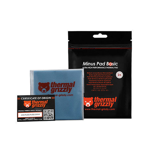 თერმო ბალიში - Thermall Grizzly Minus Pad Advance 2x 0.5 mm 100x100 mm