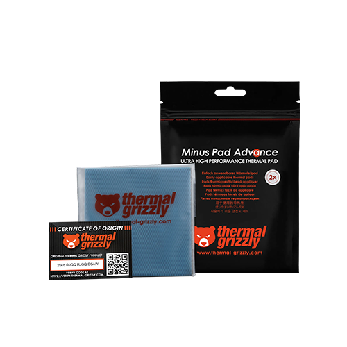 თერმო ბალიში - Thermall Grizzly Minus Pad Advance 2x 2.0 mm 100x100 mm