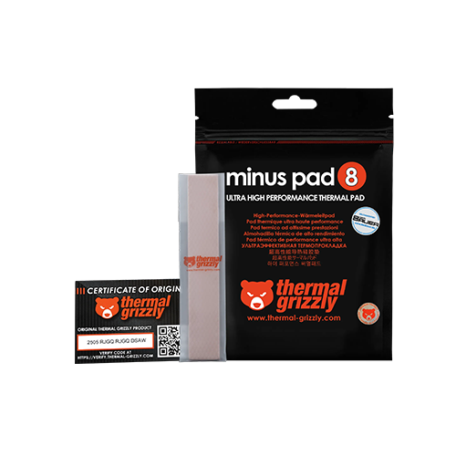 თერმო ბალიში - Thermall Grizzly Minus Pad 8 - 0.5 mm 100x20 mm