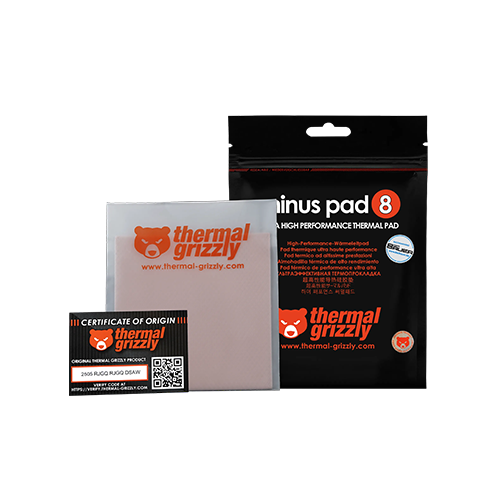 თერმო ბალიში - Thermall Grizzly Minus Pad 8 - 1.0 mm 100x100 mm