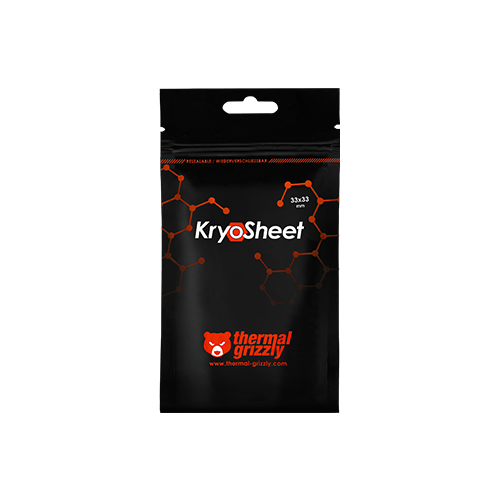 თერმო ბალიში - Thermall Grizzly KryoSheet 0.2 mm 33x33 mm