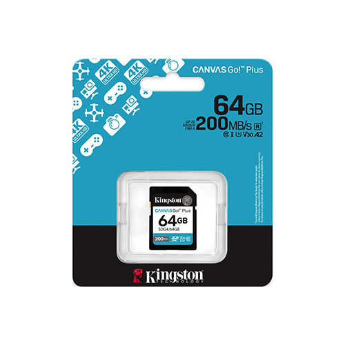 მეხსიერება - SD Card Kingston 128 GB Canvas Go Plus