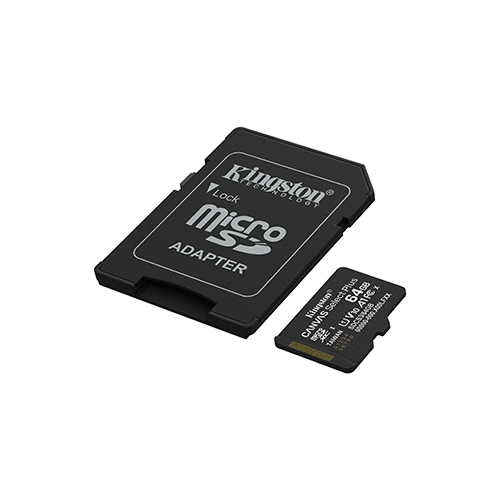 მეხსიერება - Micro SD Card Kingston 64 GB + Adapter Canvas Select Plus