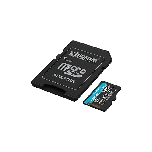 მეხსიერება - Micro SD Card Kingston 128 GB + Adapter Canvas Go Plus