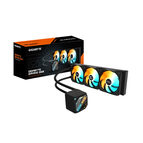 პროცესორის წყლის გაგრილება - Gigabyte Gaming 360 mm ARGB Black