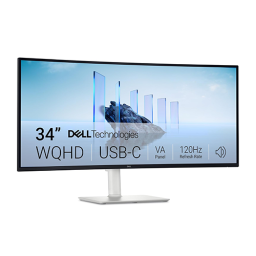 რკალური მონიტორი - Dell S3425DW - 34 Inch / UWQHD / VA / 120 Hz / 1 Ms