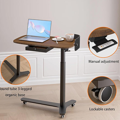 კომპიუტერის მაგიდა - Xiaomi Pneumatic Height Adjustable Table ETD2 Dark Walnut