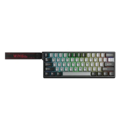 მექანიკური კლავიატურა - Aula Win 60 He Pro Meteor Magnetic Switch Light Grey-Dark Grey