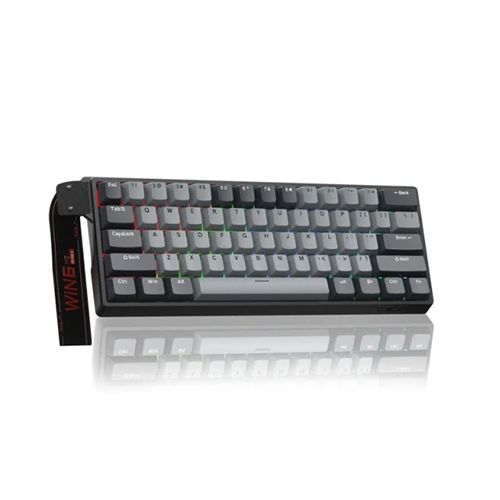 მექანიკური კლავიატურა - Aula Win 60 He Pro Meteor Magnetic Switch Light Grey-Dark Grey