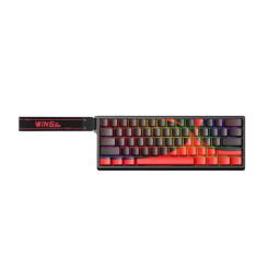 მექანიკური კლავიატურა - Aula Win 60 Max Magnetic Switch Black-Red
