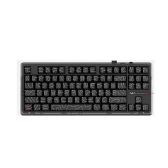 Wireless Rechargeable Mechanical Keyboard - Aula F87 Pro Kayhua Intelligent Switch Black Gradient Rechargable WL BT