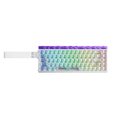 მექანიკური კლავიატურა - Aula Hero 68 Silver Magnetic Switch Translucent White