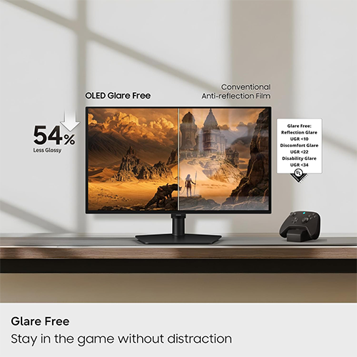 მონიტორი - Samsung Odyssey G6 LS27HG610SIXCI - 27 Inch / 2K / OLED / 240 Hz / 0.03 Ms
