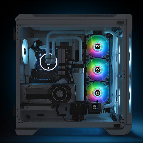 ქეისის გაგრილება - Thermaltake Pure Duo 12 - 2x120 Fan ARGB White