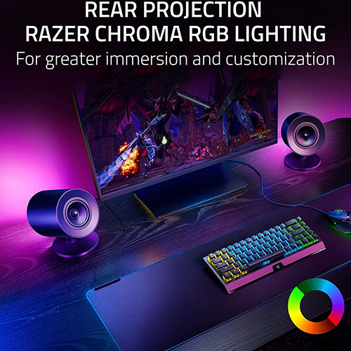 უკაბელო Bluetooth დინამიკი - Razer Nommo V 2.1 RGB Black BT