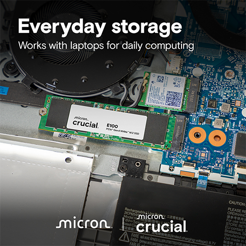 M2 SSD Crucial E100 1 TB PCIe 4.0