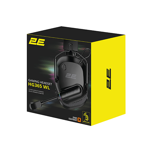 უკაბელო Bluetooth ყურსასმენი - 2E Gaming HG365 Black WL BT