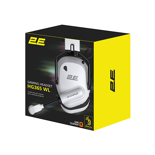 უკაბელო Bluetooth ყურსასმენი - 2E Gaming HG365 White WL BT