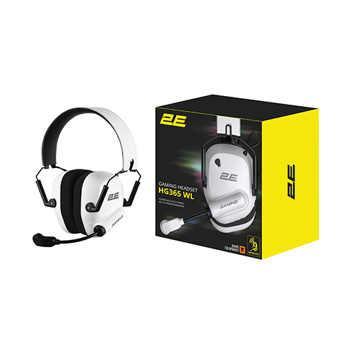 უკაბელო Bluetooth ყურსასმენი - 2E Gaming HG365 White WL BT