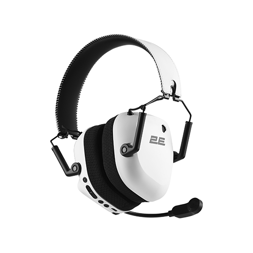 უკაბელო Bluetooth ყურსასმენი - 2E Gaming HG365 White WL BT