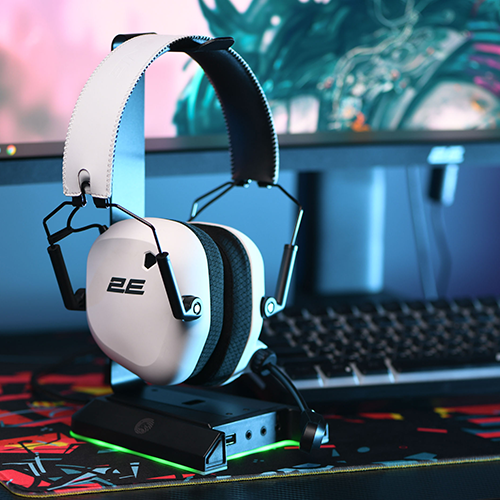 უკაბელო Bluetooth ყურსასმენი - 2E Gaming HG365 White WL BT