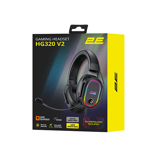 ყურსასმენი - 2E Gaming HG320 V2 7.1 RGB Black