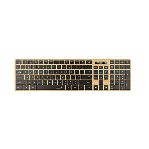უკაბელო Bluetooth კლავიატურა - Genius SlimStar 7250BT Pine Wood BT