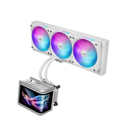 პროცესორის წყლის გაგრილება - Asus Rog Strix Ryuo IV SLC 360 mm ARGB White