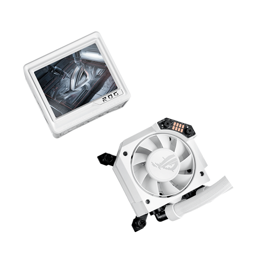 პროცესორის წყლის გაგრილება - Asus Rog Strix Ryujin III SLC 360 mm Extreme ARGB White