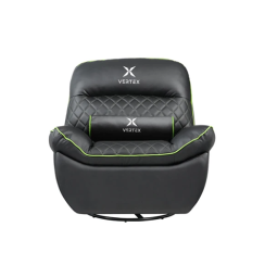 კომპიუტერის სკამი - Vertex Throne Black-Green PVC