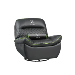 კომპიუტერის სკამი - Vertex Throne Black-Green PVC
