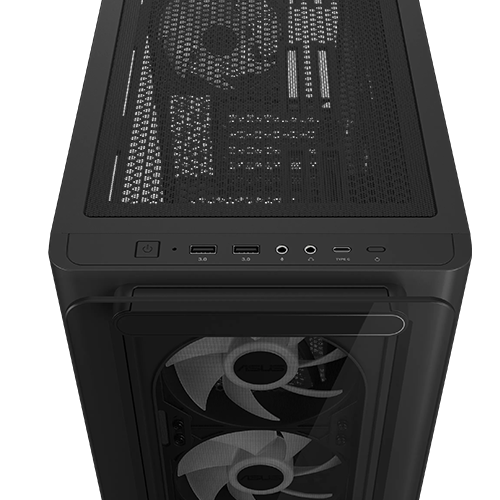 ქეისი - Asus A23 Plus Black - 4x120 Fan ARGB