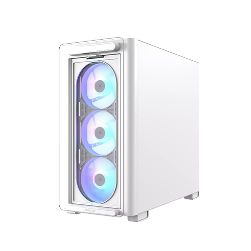 ქეისი - Asus A23 Plus White - 4x120 Fan ARGB