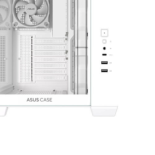 ქეისი - Asus A32 Plus White - 3x120 Fan Reverse ARGB + 1x120 Fan ARGB