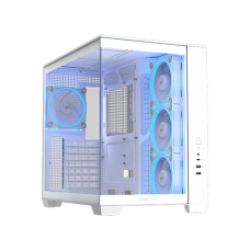 ქეისი - Asus A32 Plus White - 3x120 Fan Reverse ARGB + 1x120 Fan ARGB