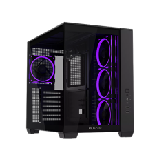 ქეისი - Asus A32 Plus Black - 3x120 Fan Reverse ARGB + 1x120 Fan ARGB
